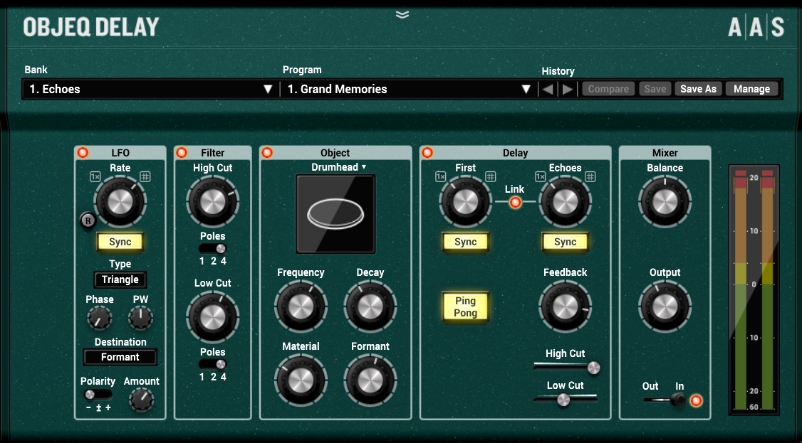 AAS Applied Acoustics Systems Objeq Delay
